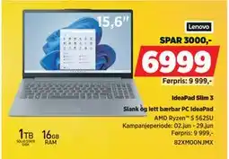 POWER IdeaPad Slim 3 tilbud