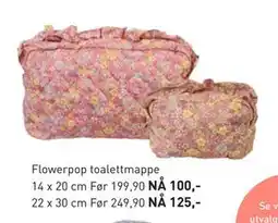 Kid Interiør Flowerpop toalettmappe tilbud