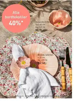 Kid Interiør Belinda tallerken ø 20 cm tilbud