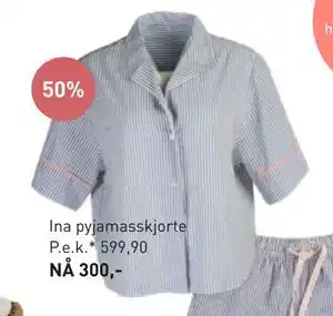 Kid Interiør Ina pyjamasskjorte tilbud