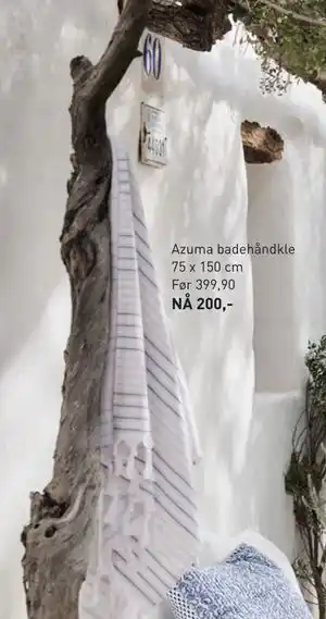 Kid Interiør Azuma badehåndkle 75 x 150 cm tilbud