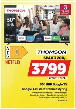POWER 50 UHD Google TV tilbud