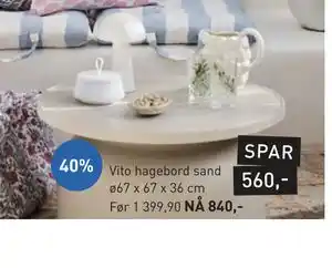 Kid Interiør Vito hagebord sand tilbud