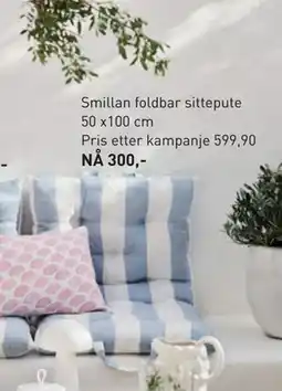 Kid Interiør Smillan foldbar sittepute tilbud