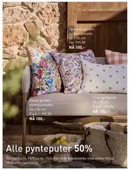 Kid Interiør Flow pyntepute tilbud