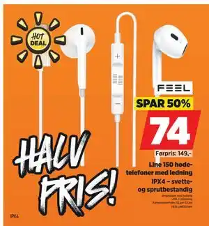 POWER Line 150 hodetelefoner med ledning tilbud