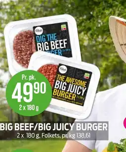 Kiwi BIG BEEF/BIG JUICY BURGER tilbud