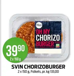 Kiwi SVIN CHORIZOBURGER tilbud