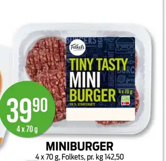 Kiwi MINIBURGER tilbud