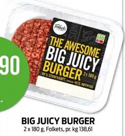 Kiwi BIG JUICY BURGER tilbud