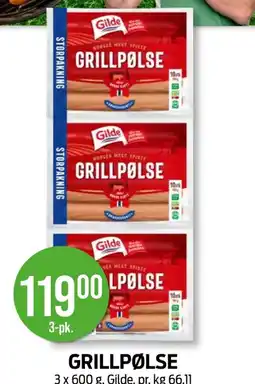 Kiwi GRILLPØLSE tilbud