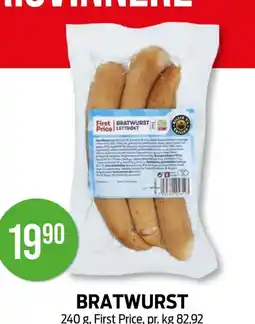 Kiwi BRATWURST tilbud