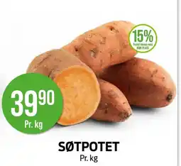 Kiwi SØTPOTET Pr. kg tilbud