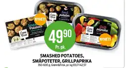 Kiwi SMASHED POTATOES, SMÅPOTETER, GRILLPAPRIKA tilbud