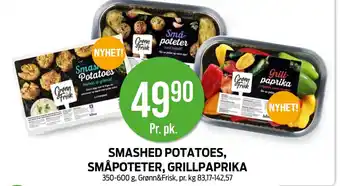 Kiwi SMASHED POTATOES, SMÅPOTETER, GRILLPAPRIKA tilbud