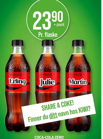 Kiwi COCA-COLA ZERO tilbud
