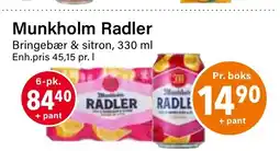 Nærbutikken Munkholm Radler tilbud