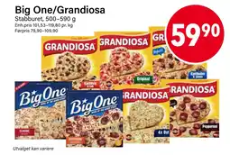 Nærbutikken Big One/Grandiosa tilbud