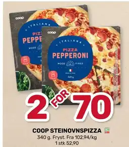 Coop Marked COOP STEINOVNSPIZZA tilbud