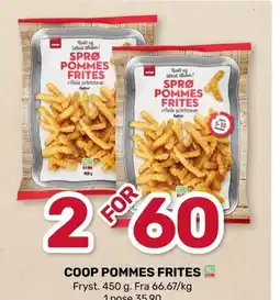 Coop Marked COOP POMMES FRITES tilbud
