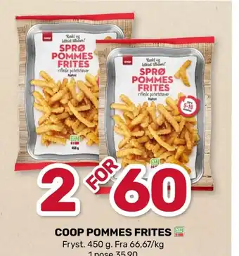 Coop Marked COOP POMMES FRITES tilbud