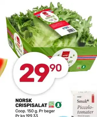 Coop Marked NORSK CRISPISALAT tilbud
