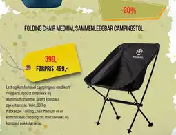 XXL Sport FOLDING CHAIR MEDIUM, SAMMENLEGGBAR CAMPINGSTOL tilbud