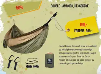 XXL Sport DOUBLE HAMMOCK, HENGEKØYE tilbud