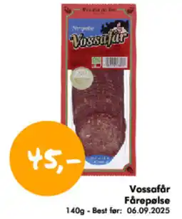 Havaristen Vossafår Fårepølse tilbud