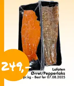 Havaristen Lofoten Ørret/Pepperlaks tilbud