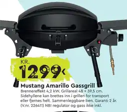 Mekk Mustang Amarillo Gassgrill tilbud