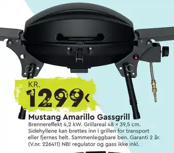 Mekk Mustang Amarillo Gassgrill tilbud