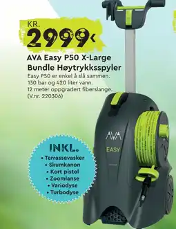 Mekk AVA Easy P50 X-Large Bundle Høytrykksspyler tilbud