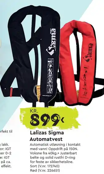 Mekk Lalizas Sigma Automatvest tilbud