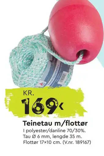 Mekk Teinetau m/flottør tilbud