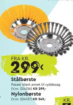 Mekk Stålbørste tilbud