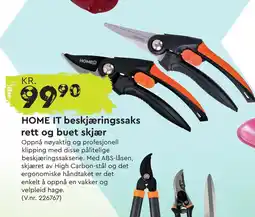 Mekk HOME IT beskjæringssaks rett og buet skjær tilbud