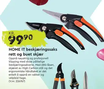 Mekk HOME IT beskjæringssaks rett og buet skjær tilbud