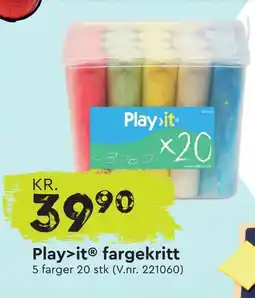 Mekk Play>itⓇ fargekritt tilbud