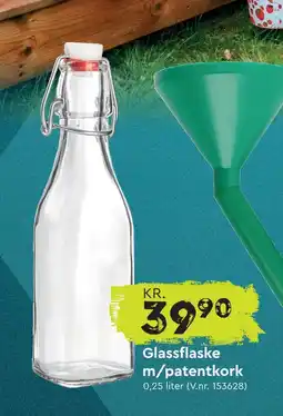 Mekk Glassflaske m/patentkork tilbud