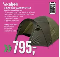 Sport Outlet VIKAFJELL CAMPINGTELT tilbud