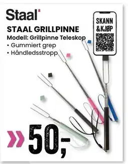Sport Outlet STAAL GRILLPINNE tilbud