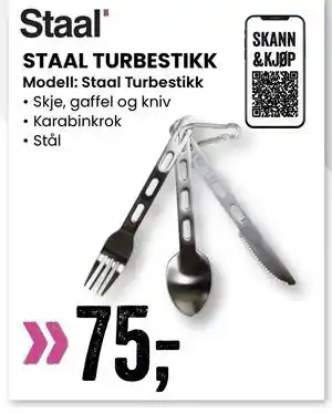 Sport Outlet STAAL TURBESTIKK tilbud