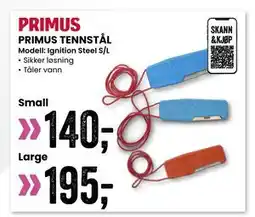 Sport Outlet PRIMUS TENNSTÅL tilbud