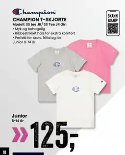 Sport Outlet CHAMPION T-SKJORTE tilbud