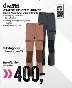 Sport Outlet GRAFFITI ZIP-OFF TURBUKSE tilbud