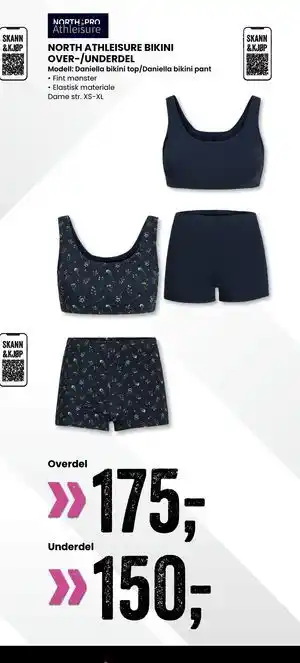 Sport Outlet NORTH ATHLEISURE BIKINI OVER-/UNDERDEL tilbud
