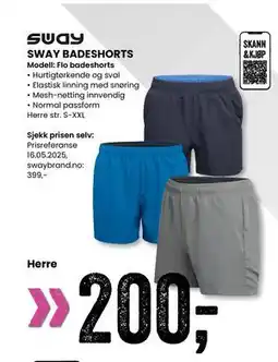 Sport Outlet SWAY BADESHORTS tilbud