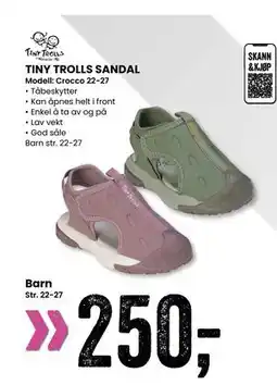 Sport Outlet TINY TROLLS SANDAL tilbud