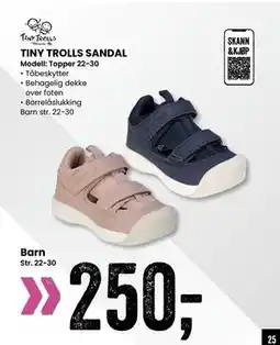Sport Outlet TINY TROLLS SANDAL tilbud